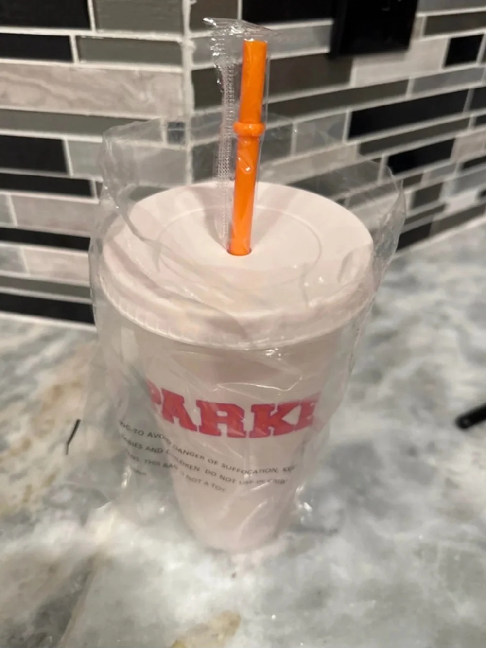 Parke X Dunkin Cup with Straw